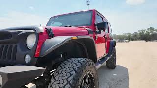Lot Red & Black Jeep