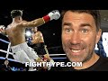 EDDIE HEARN, PROMOTED ANESONGIB 1ST FIGHT, REACTS TO MCBROOM KNOCKOUT &amp; TALKS JAKE PAUL REMATCH