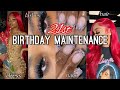 $1,000 21ST BIRTHDAY MAINTENANCE VLOG: nails/toes, red hair, lash extensions, dress fitting, + more