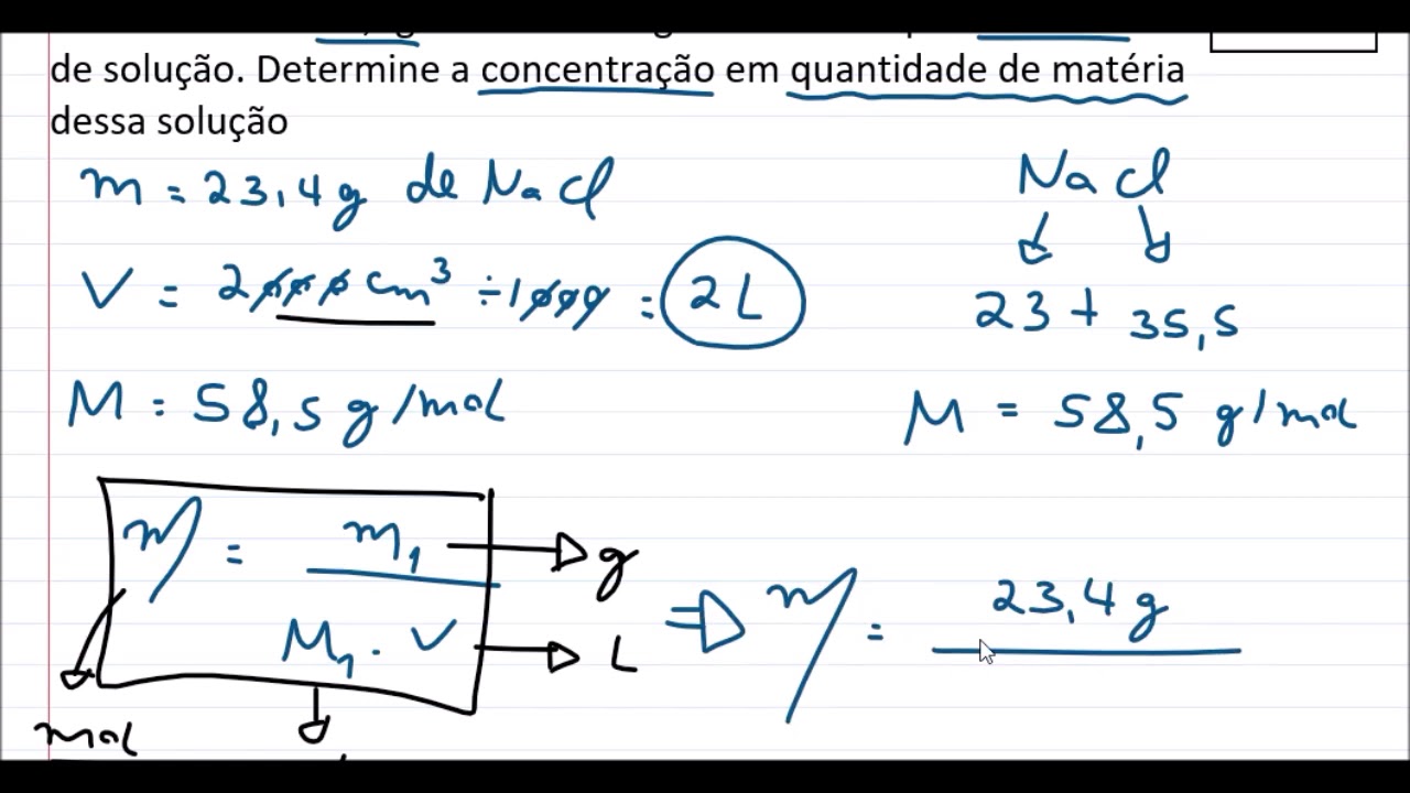 Concentra o Em Quantidade De Mat ria De Uma Solu o De NaCl YouTube concentra-o-em-quantidade-de-mat-ria-de-uma-solu-o-de-nacl-youtube