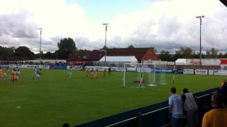 Robbie Willmott penalty miss - Nuneaton v Cambridge - 25 Au
