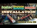 Honda Civic EK: Sustec Hood Damper Installation