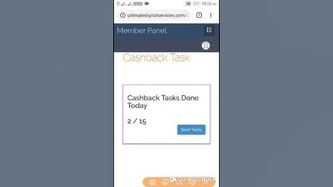 UNITY ADS cash back task