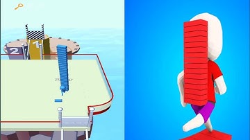 Bridge Race - All Levels Gameplay Android,ios (Levels 1-4) | Ninety Nine