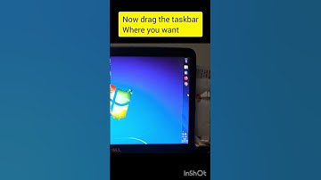Change taskbar position #taskbar #windows #computereducational #computer #computertricks