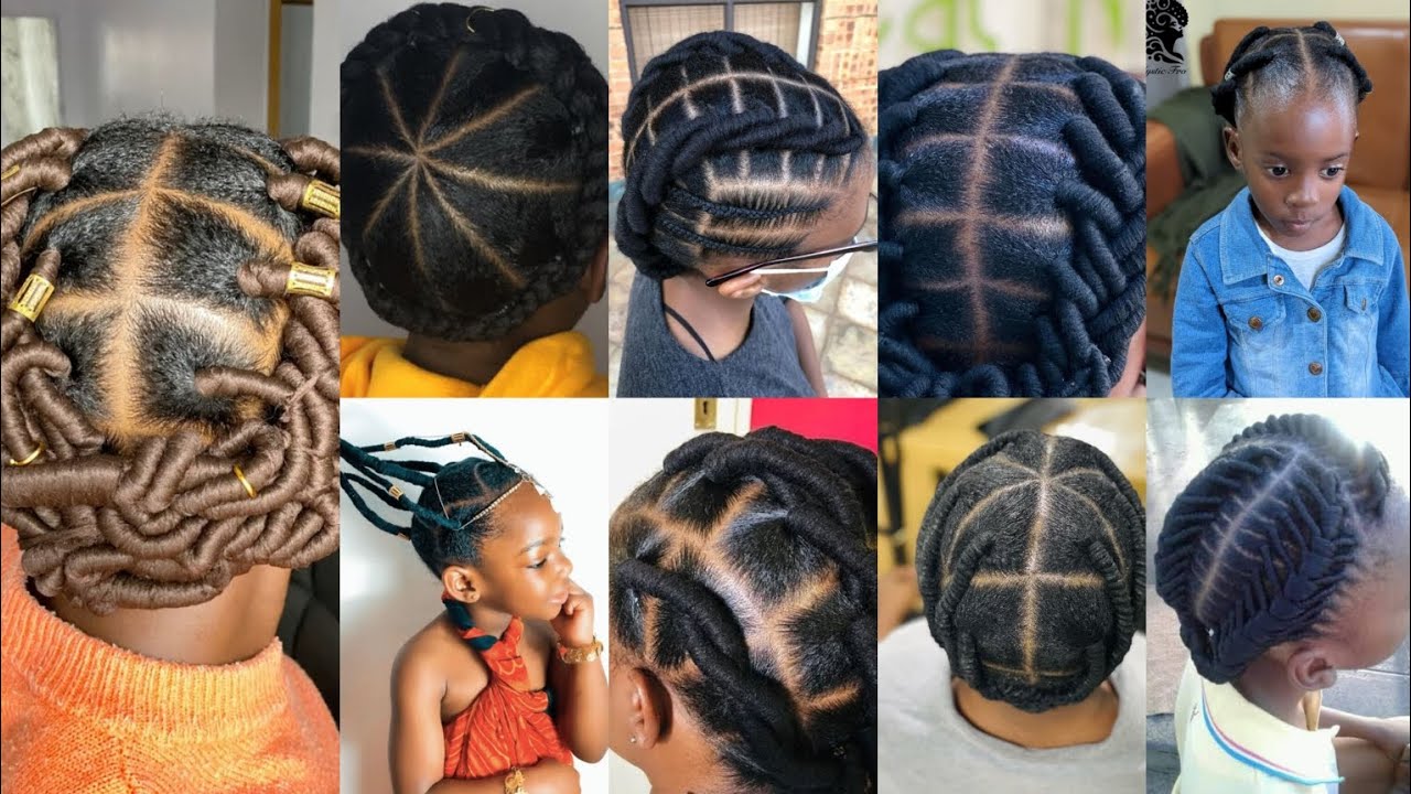 Kiko threading Hairstyles with Brazilian wool | African Threading ...