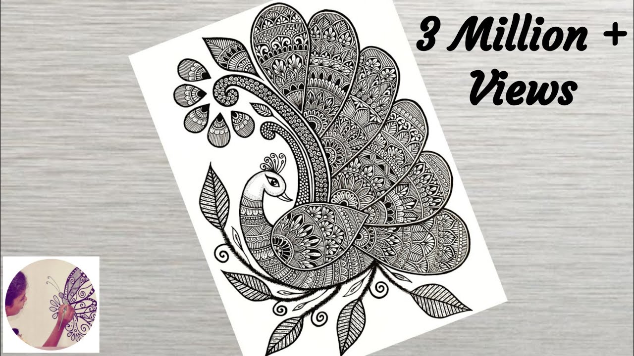 How to draw Mandala for Beginners | Peacock mandala art | peacock ...