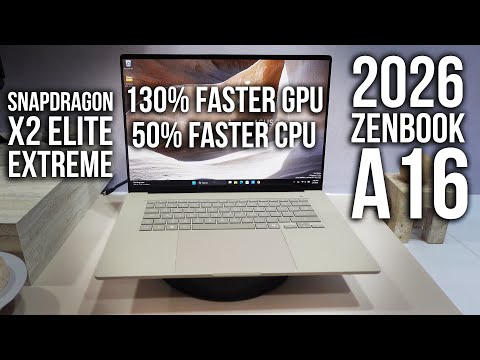 2026 Zenbook A16 - Ultra Lightweight Premium Laptop! 130% Faster GPU, 50% Faster w/ X2 Elite Extreme