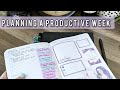 How To Plan a Productive Week // Plan With Me // Passion Planner  // Happy Planner