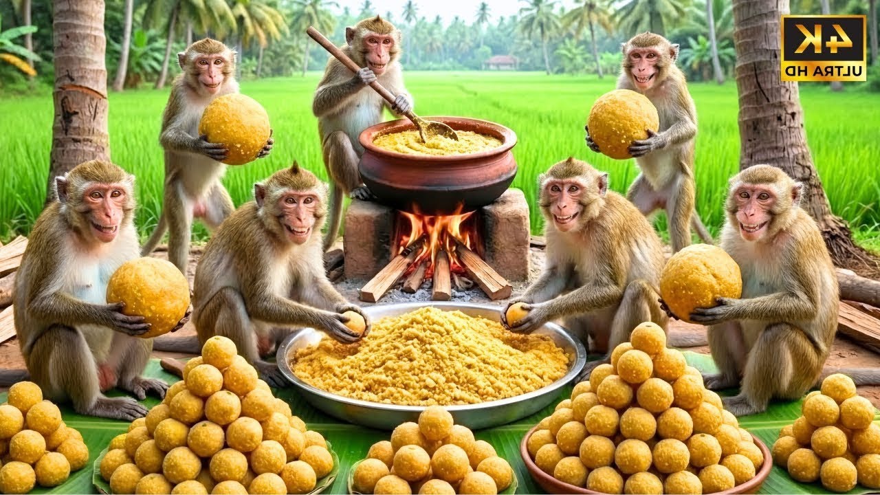 The monkey pile together - sr Ray laddu - monkey  life
