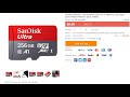 9$ - Карта памяти Sandisk Ultra A1 TF Высокоскоростная мобильная карта памяти 256 ГБ