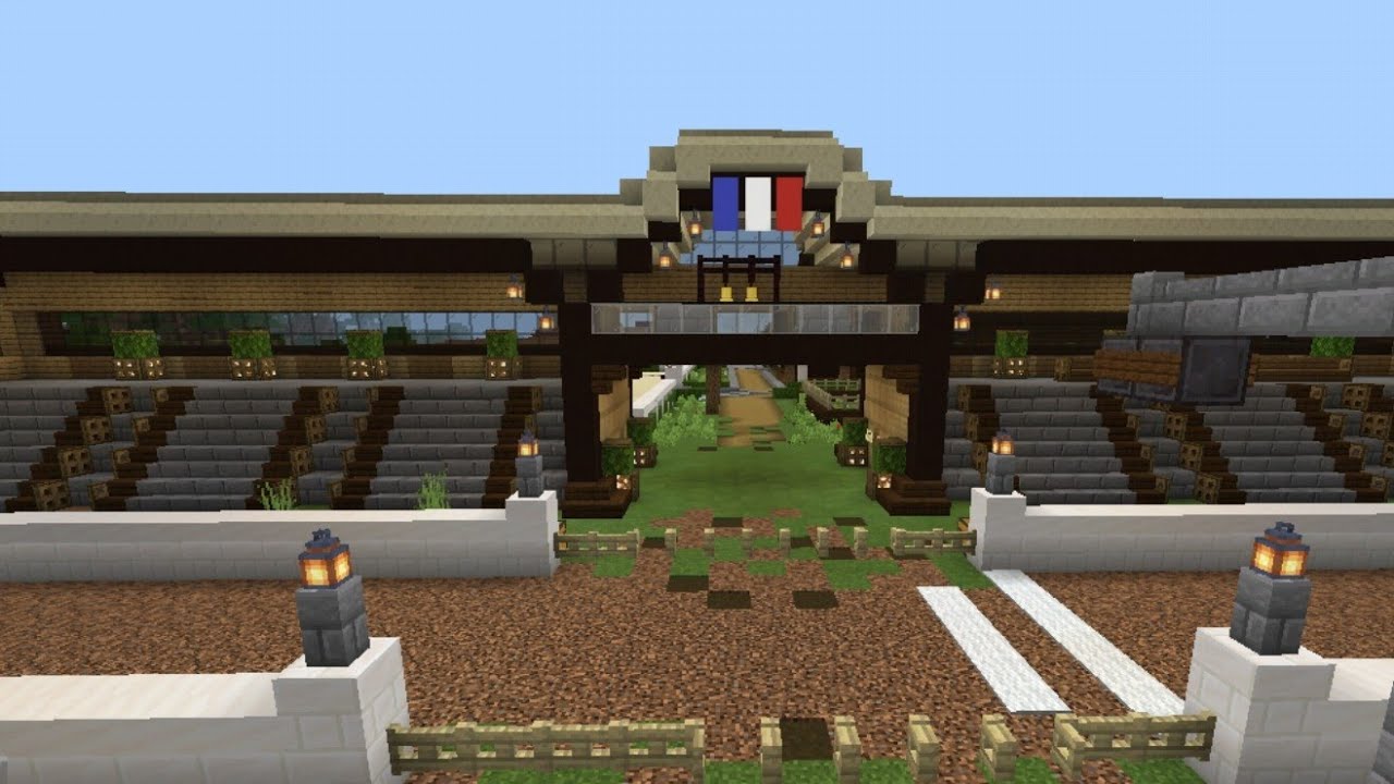 Visite " HARAS DU PHOENIX ♡" centre equestre minecraft - YouTube