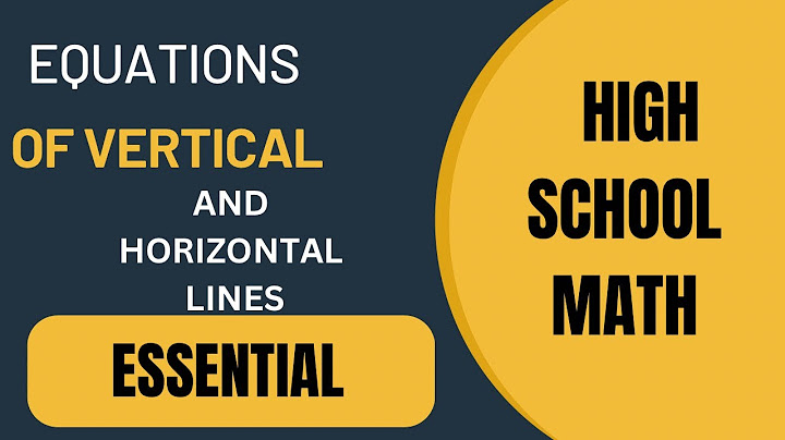 Write equations for the horizontal and vertical lines calculator