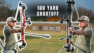 Hunting Bow vs Target Bow at 100 Yards – Accuracy Test!