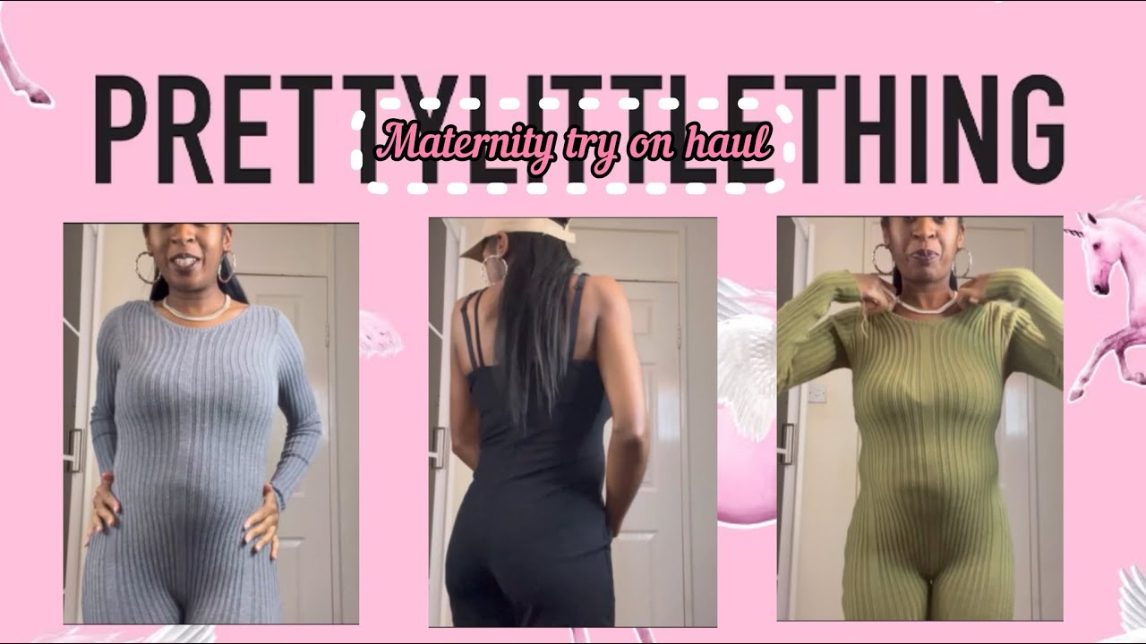 Pretty little thing maternity clothing haul - YouTube
