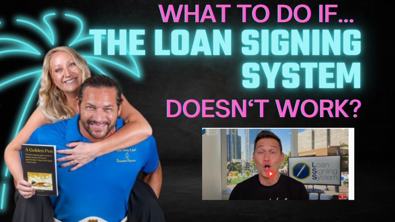 What Notaries Should Do IF The Mark Wills LOAN signing SYSTEM DOESN'T
