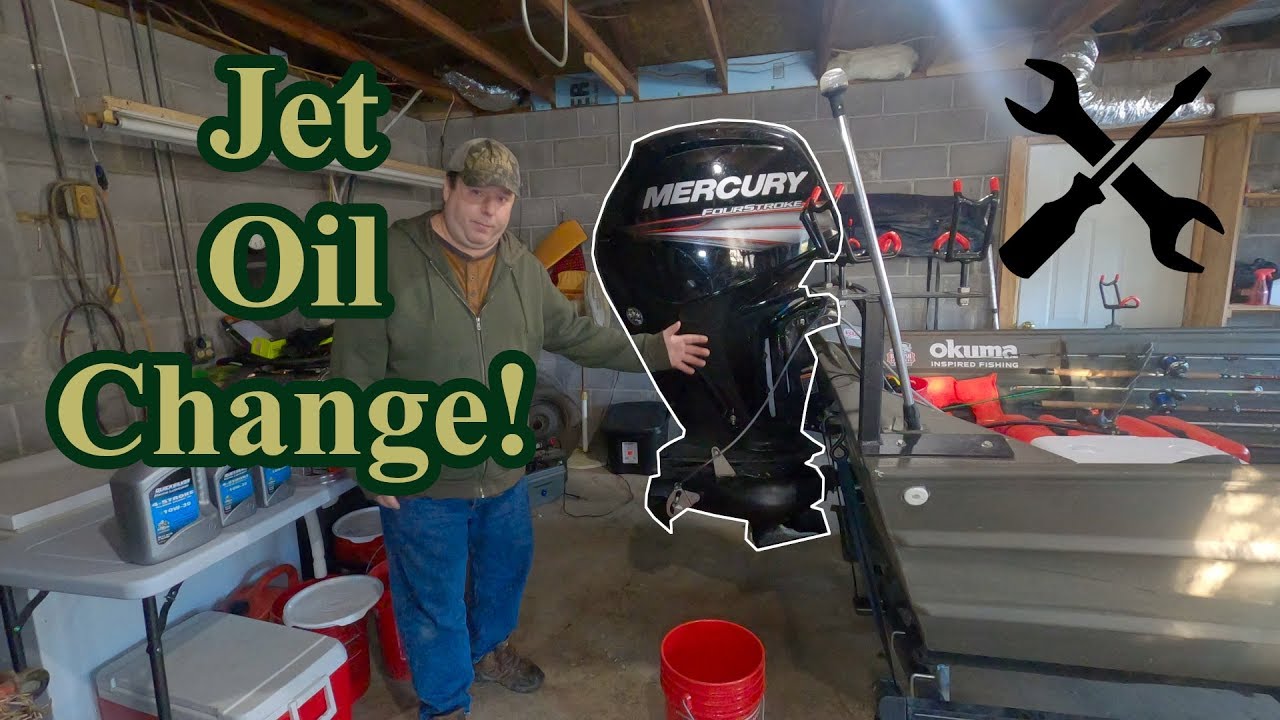 65 Hp Mercury Jet Maintenance Oil Change Etc Youtube