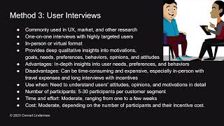 UX research methods overview part 1