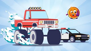 Learning street vehicles Cars for kids