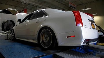CTS-V 8.6/2.5 Pulleys on the dyno. Tune Time Performance