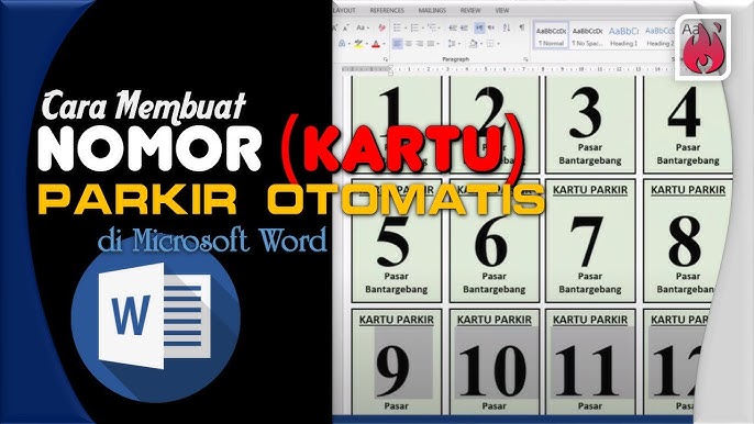 Cara Membuat Kupon Undian Dengan Ms Word Kunci Soal