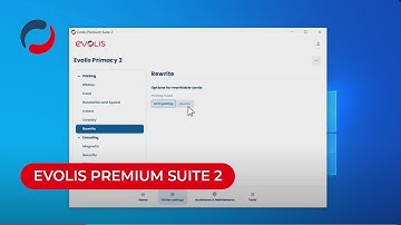 Evolis Premium Suite 2 | Activate the rewrite printing mode