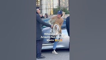 BILLIONAIRE BERNARD ARNAULT’S SON IN AN ASTON MARTIN 🤯💰🔥 #monaco #automobile #billionaire #rich