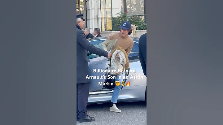 BILLIONAIRE BERNARD ARNAULT’S SON IN AN ASTON MARTIN 🤯💰🔥 #monaco #automobile #billionaire #rich
