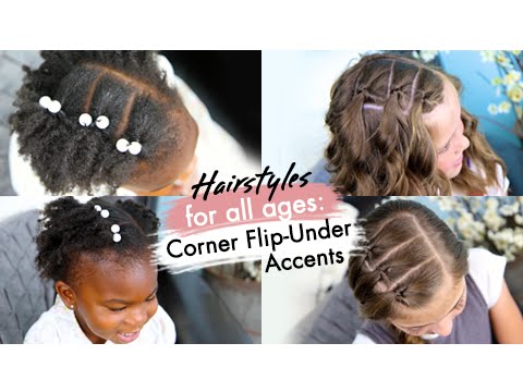 Corner Flip-Under Accents | Hairstyles for All Ages - YouTube
