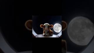 🌟 Little Calf in Space 🚀 | Adorable Space Adventure 🌙🛸 #youtubeshorts  #viralshorts