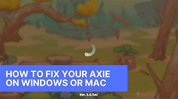 HOW TO FIX YOUR AXIE ON WINDOWS OR MAC