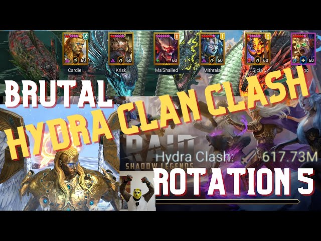 Hydra Clash Brutal Rotation 5 | No revive, no Shamael comp | Full team breakdown class=
