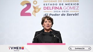 Delfina Gómez rinde 2ndo Informe de Labores y reafirma que la justicia social llegó para quedarse