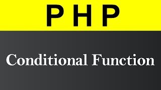 Conditional Function in PHP (Hindi)