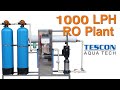 1000 LPH RO PLANT Reverse Osmosis membrane technology