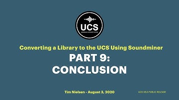 Using Soundminer to Build a UCS Library - 09. Conclusion