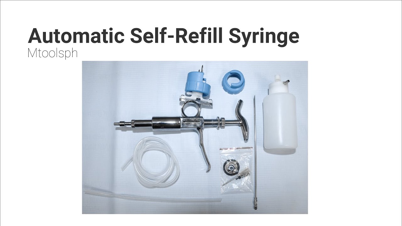 Automatic Self-Refill Syringe with Bottle - YouTube