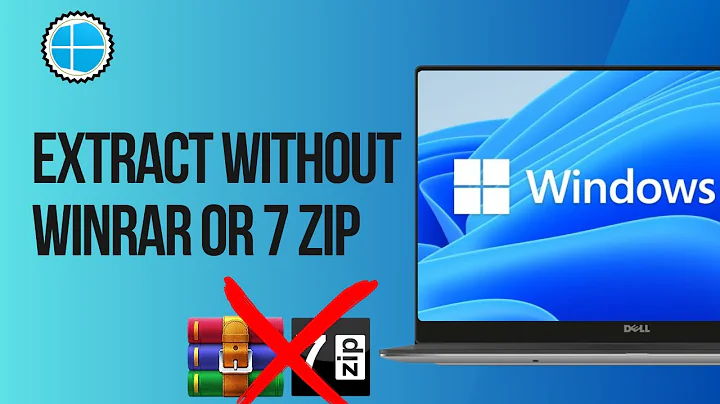 How To Extract WITHOUT WinRAR or 7 Zip