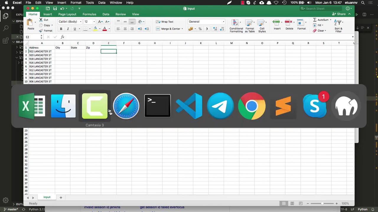 Get city, state, zip from addess YouTube