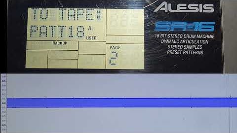 Alesis SR-16 tape backup function and sound!