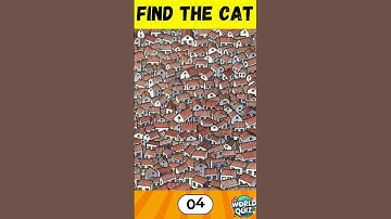 Can You Find The Cat | Only Smart Brains Can Find It | #shortsfeed #shorts #spot