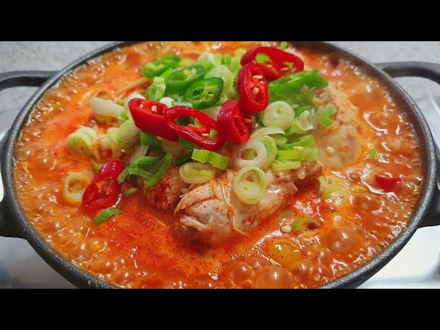 얼큰 누룽지 삼계탕