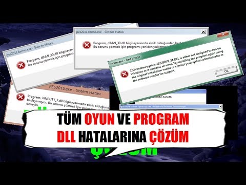 Tüm DLL Hatalarına Çözüm Windows 7 8 10 Ve Oyun Hataları