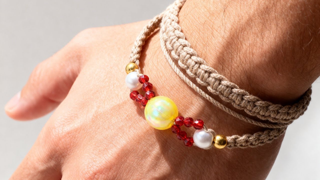 Как сделать браслет-бабочку из бусин 💎 || Урок по изготовлению браслета в технике макраме || Иску...