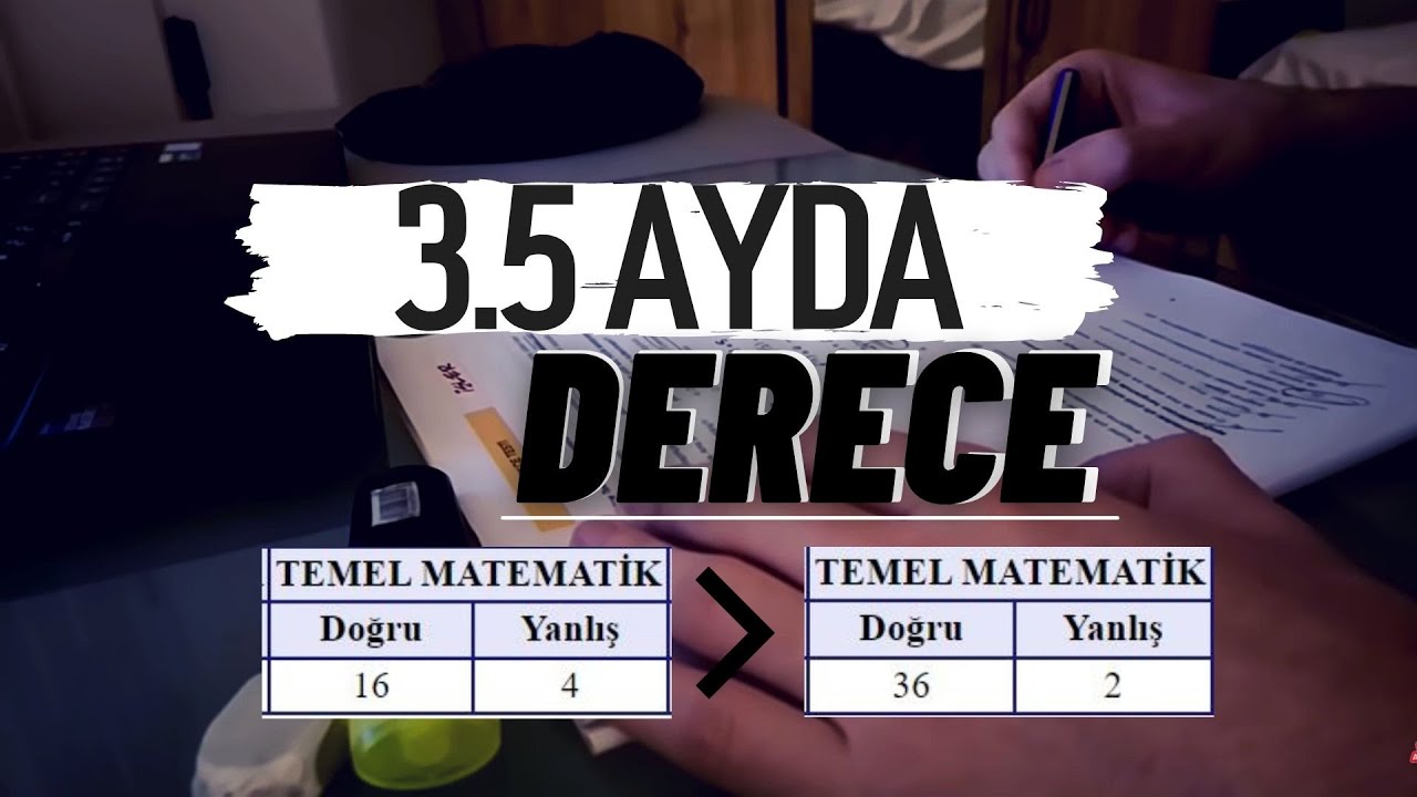 3.5 AYDA YKS DERECE YAPMAK! (Çalışma Yöntemi Anlatımlı)