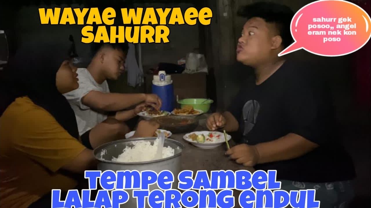 SAHUR LALAP TERONG BUNDER KARO CIPER CHEF BAR BAR NGAMUK LEO KARNA TINDIK'AN👹