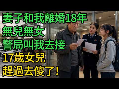 妻子和我離婚18年，無兒無女，警局叫我去接17歲女兒，趕過去傻了！#小說 #有聲書