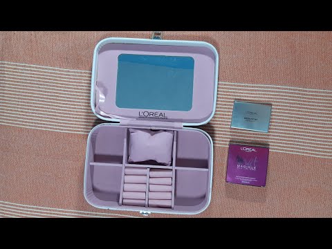 Loreal Bridal makeup jewellery box free with 2 affordable makeup products | karwachauth shopping |