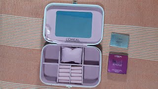 Loreal Bridal makeup jewellery box free with 2 affordable makeup products | karwachauth shopping |