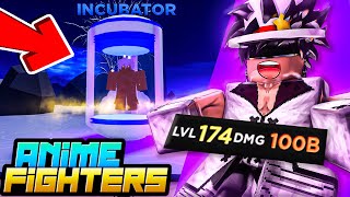 TIREI MEUS MELHORES PERSONAGENS da INCUBADORA DEPOIS de 7 DIAS no ANIME FIGHTERS - ROBLOX